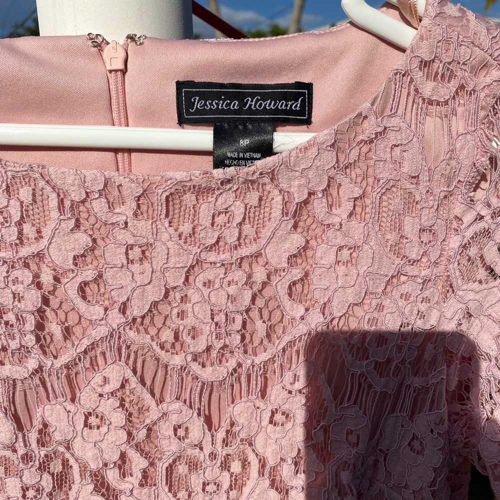 Womens Jessica Howard’s Pink 8P floral pattern dress